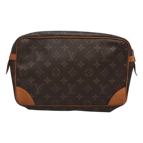 LOUIS VUITTON Monogram Compiegne 28 Clutch Bag M51845 LV Auth 124471 - Picture 2 of 16